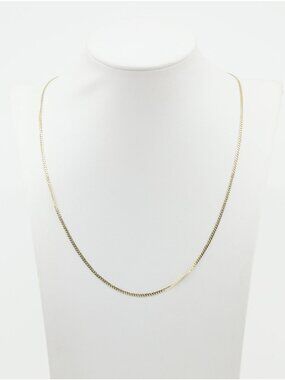Unique 14K Karat Solid Yellow Gold Designer Cuban Link Chain Necklace - 20" L